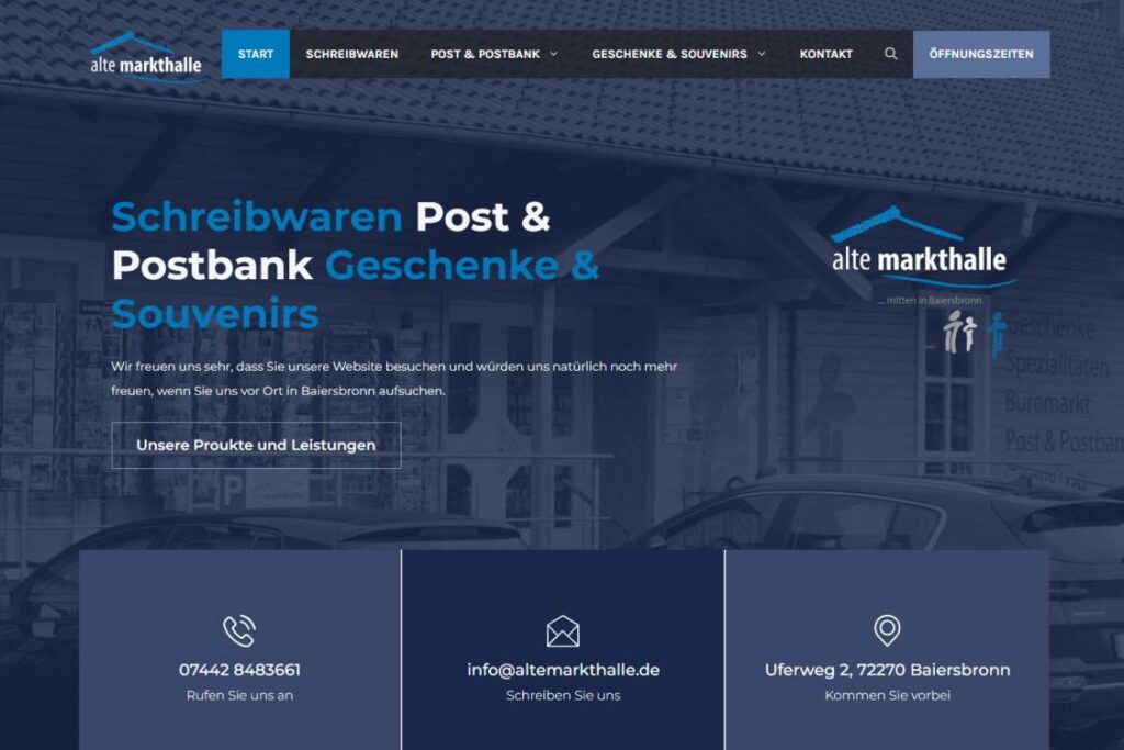 Referenz Website Alte Markthalle